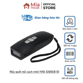 Đầu đọc mã vạch Mini YHD 3200CB 1D - Máy bắn mã vạch Mini không dây - Máy Scan mã Barcode kết nối Bluetooth/ 2.4G