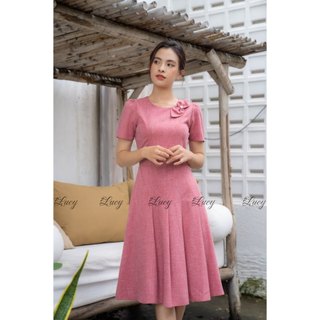 Đầm xòe Timing 5522 xếp ly tùng xòe thanh lịch Váy Lucy
