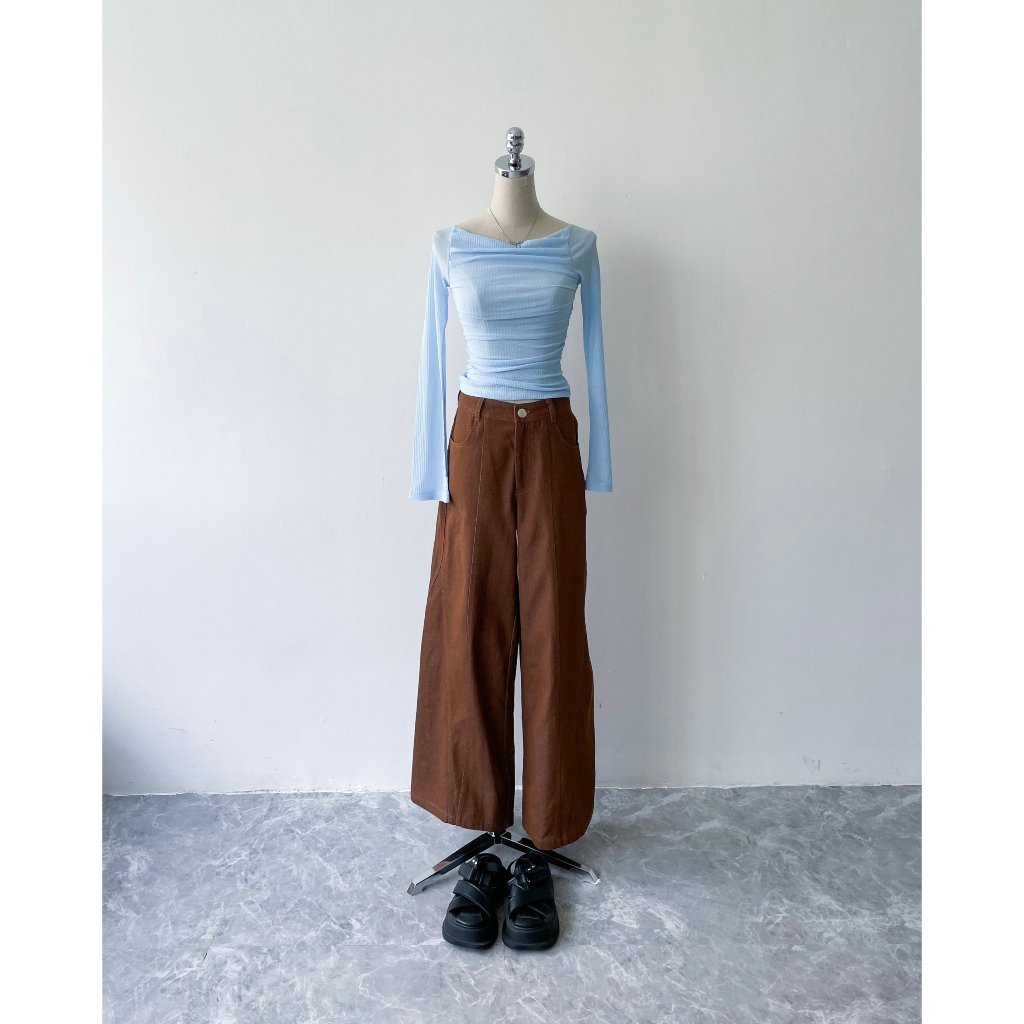 Áo thun trễ vai tay loe phối lưới quyến rũ thời trang cho nữ | LOVE TOP | Secodee