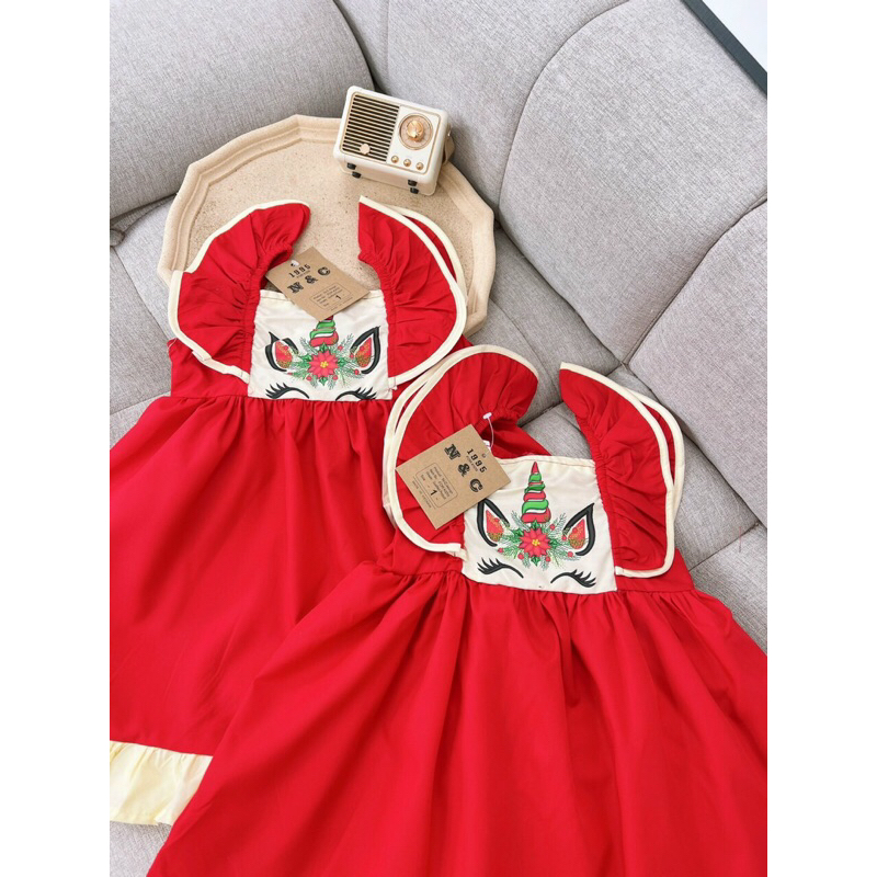 Đầm gấu dâu cho bé gái 8-40kg, đầm xoè cho bé gái Siêu hot siêu đẹp