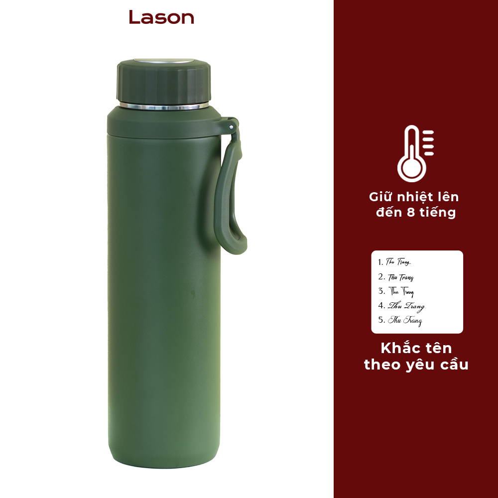 Bình giữ nhiệt Lason Mirror, bình có lưới lọc trà, giữ nóng lạnh từ 6-8 tiếng, dung tích 1000ml, BN-GN19