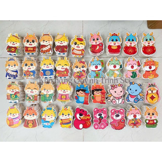 [Tặng Kèm]Lì Xì Tết 2024 Siêu Hot Trend, Lì Xì Chibi Hot 2024 Hình Rồng ChiBi Siêu Cute Phản Quang, Phong Bao Lì Xì Cute