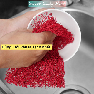 10 Cái Giẻ Lưới Rửa Chén Bát To Dày Dặn 70*40cm Hàng Loại Đẹp CÓ SỈ TOÀN QUỐC - Tạp Hoá Huy Liên