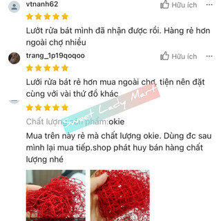 10 Cái Giẻ Lưới Rửa Chén Bát To Dày Dặn 70*40cm Hàng Loại Đẹp CÓ SỈ TOÀN QUỐC - Tạp Hoá Huy Liên