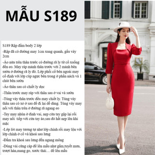 RẬP GIẤY A0 ĐẦM BODY MÃ S189