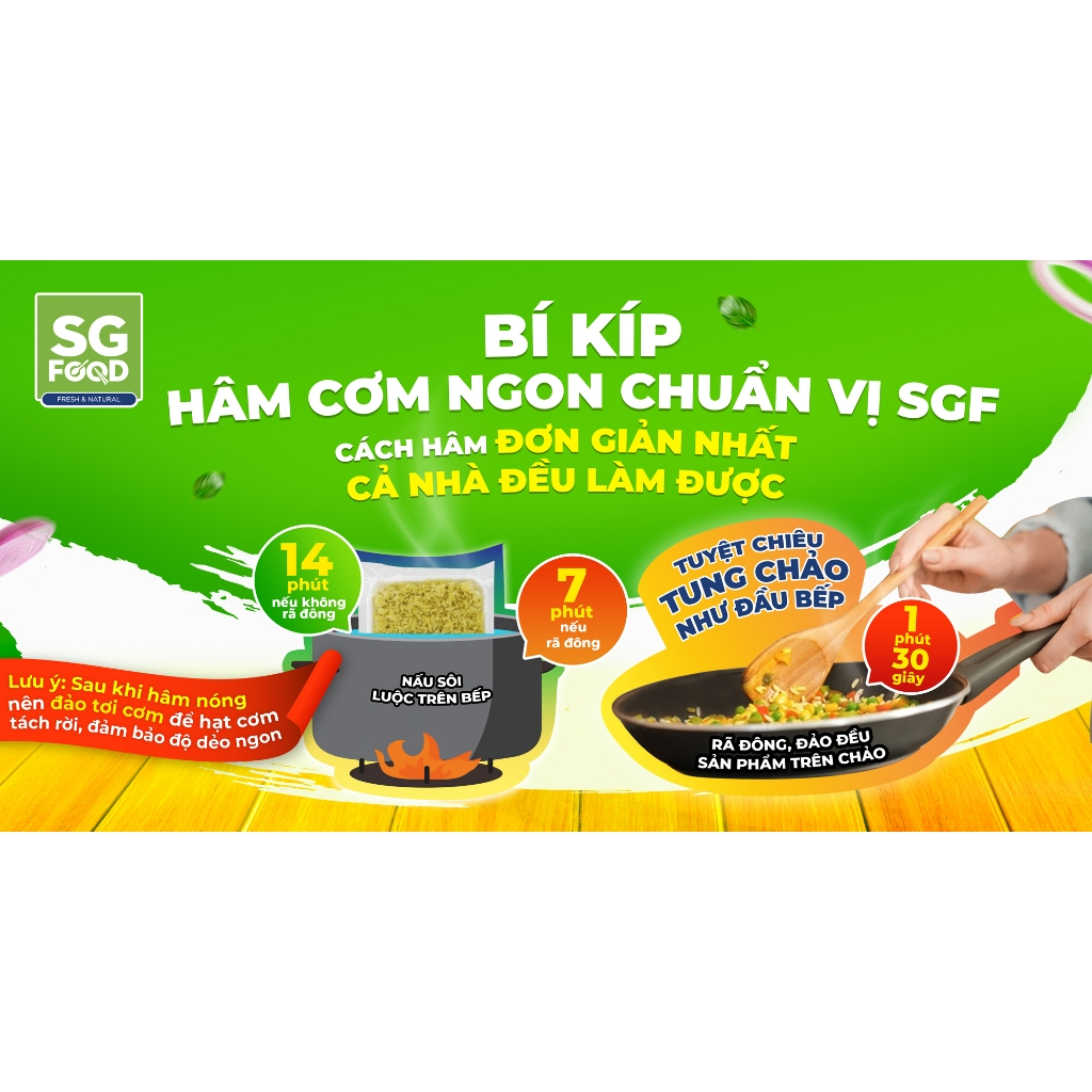 Cơm chiên SG Food các vị gói 200g