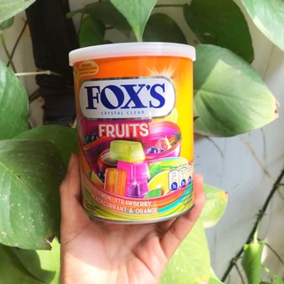Kẹo Trái Cây Hỗn Hợp 4 Loại (Cam) Fox's Fruit  (Lon 180g)