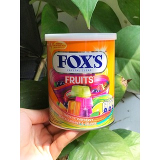 Kẹo Trái Cây Hỗn Hợp 4 Loại (Cam) Fox's Fruit  (Lon 180g)