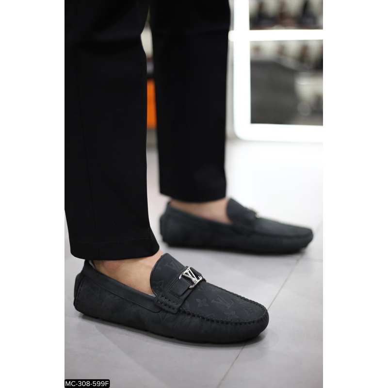 Giày da lộn nam thời trang✅ Giày lười nam da lộn cao cấp 🎁  ✅ Bảo hành nổ da 1 năm💥 MC308