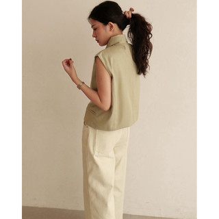 DE PLAGE - ÁO WAISTCOAT NÚT ĐỒNG