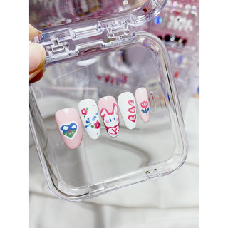 Bear Nail - Nailbox thỏ hồng trái tim hoa love xinh xắn