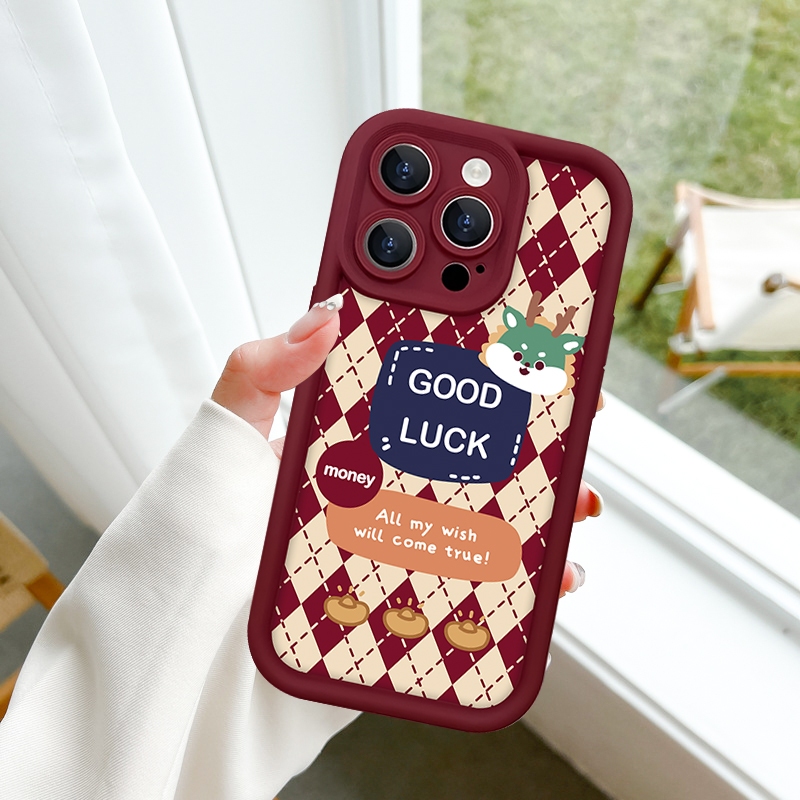 Ốp lưng iphone camera viền cao rồng caro money 6/6s/6plus/7/8/plus/x/xs/11/12/13/14/15/pro/max/plus/promax - Awifi U5-1