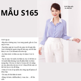 RẬP GIẤY A0 ÁO SƠ MI NỮ MÃ S165