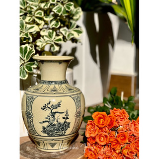 Bình BẢO CHÂU - gốm Chu đậu (cao 27cm)