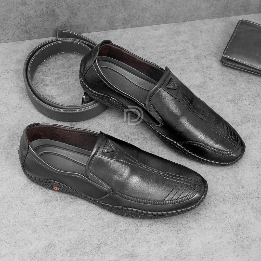 L363  - Giày Lười Nam Da Bò Hàng Hiệu Chính Hãng Duvis