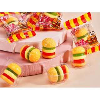 500g kẹo dẻo humberger hương vị trái cây , bánh kẹo tết