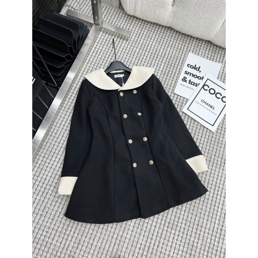 BASIC.CHIC Váy dạ phối cổ siêu xinh