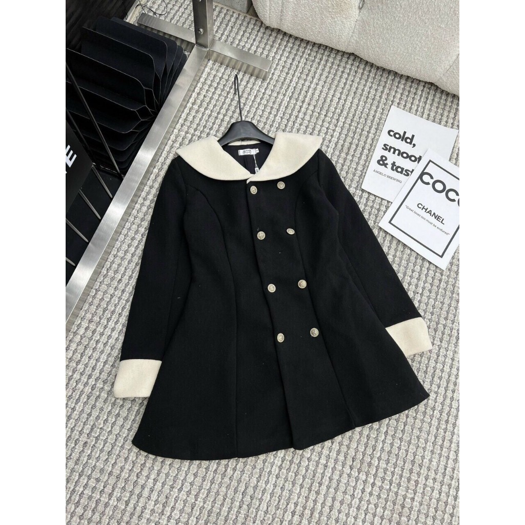 BASIC.CHIC Váy dạ phối cổ siêu xinh