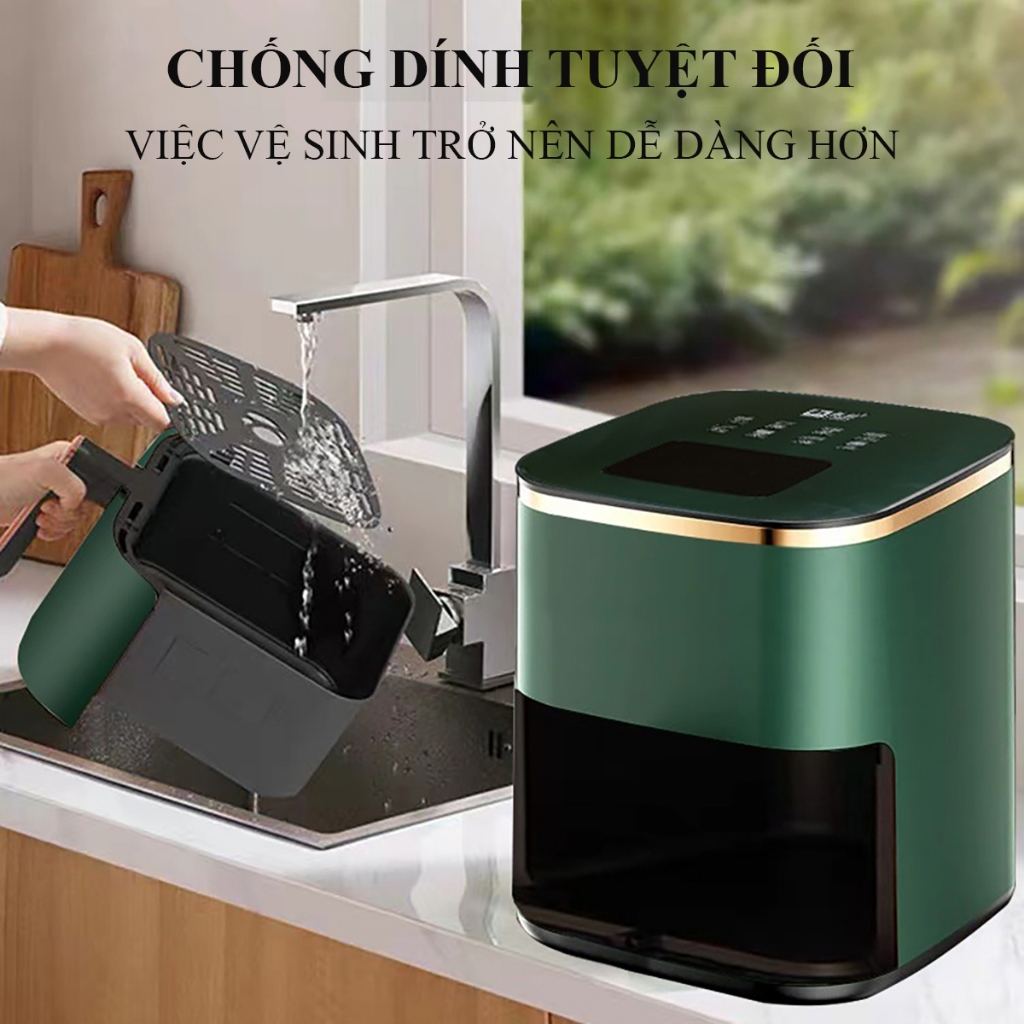 Nồi chiên không dầu Camel, nồi nướng đa năng thông minh dung tích 10L công suất 1350W làm nóng 360 độ.