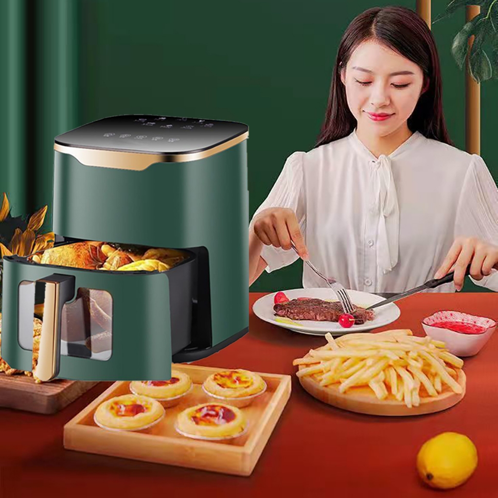 Nồi chiên không dầu Camel, nồi nướng đa năng thông minh dung tích 10L công suất 1350W làm nóng 360 độ.
