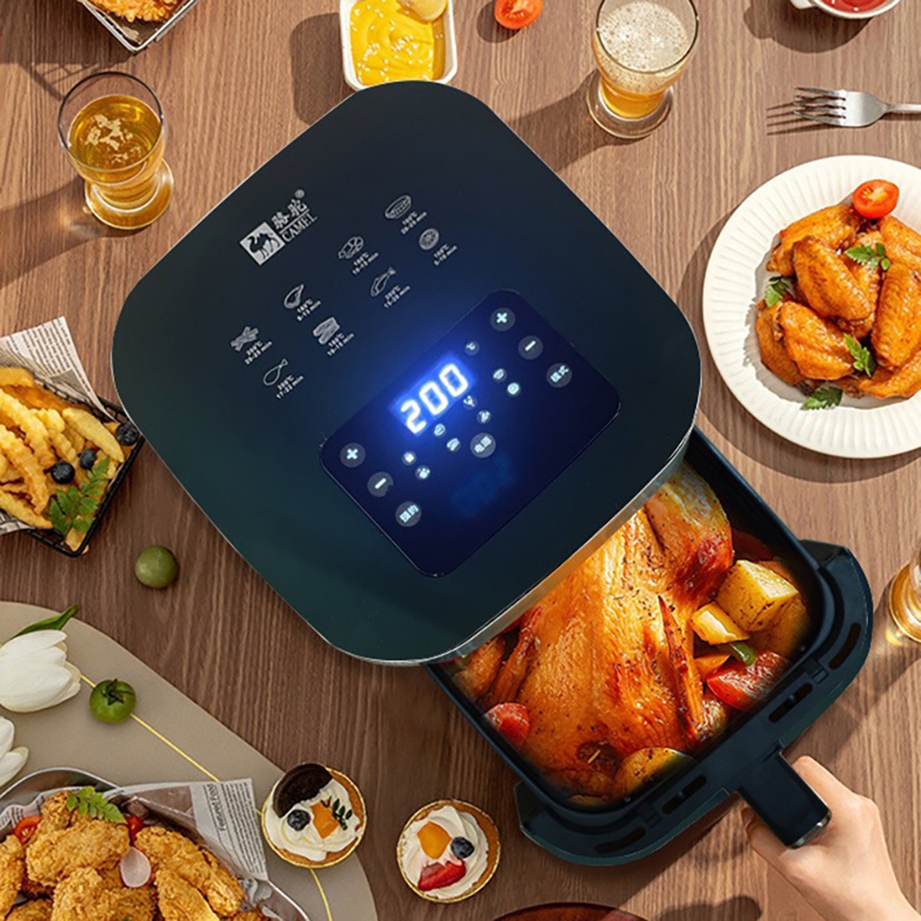Nồi chiên không dầu Camel, nồi nướng đa năng thông minh dung tích 10L công suất 1350W làm nóng 360 độ.