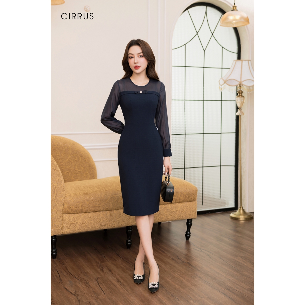 Đầm ôm phối tơ CIRRUS 2030630