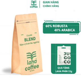 Cà phê nguyên chất laha blend 80% robusta 20% arabica pha phin pha máy laha coffee | 500gr