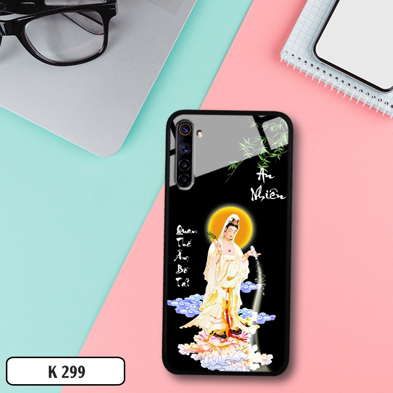 Ốp điện thoại lưng kính in hình 3D Realme 2/3/Realme 3 Pro/5 Pro/ Realme Q/5-5s-5i-6i/6/6 Pro