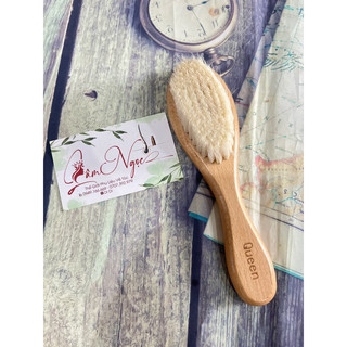 [Giá rẻ ] Lược Bàn Chải Chổi phủi tóc Barber Master Lee sang trọng, đẳng cấp cho salon barberCán Gỗ Lông trắng mềm