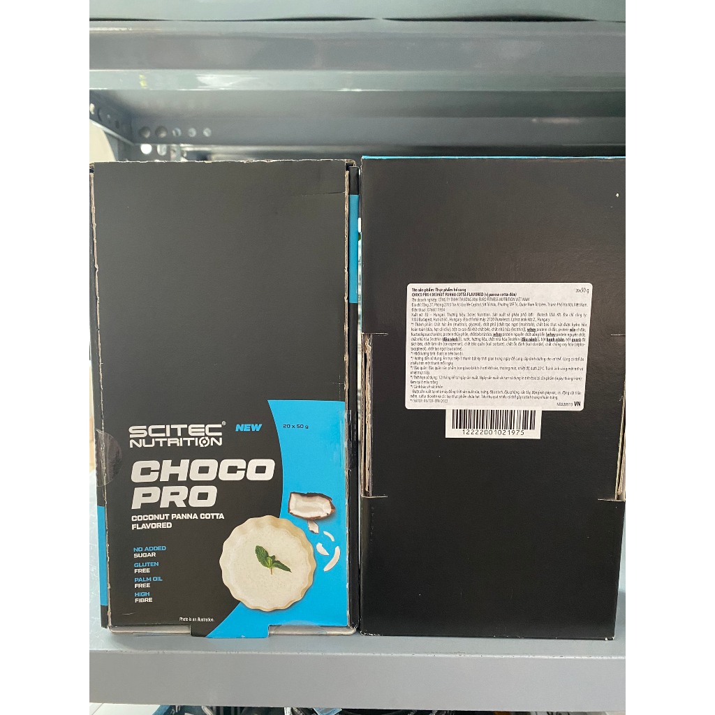 Thanh bánh protein bar năng lượng hộp 20 cái CHOCO PRO BAR hàm lương protein cao từ thương hiệu SCITEC NUTRITION