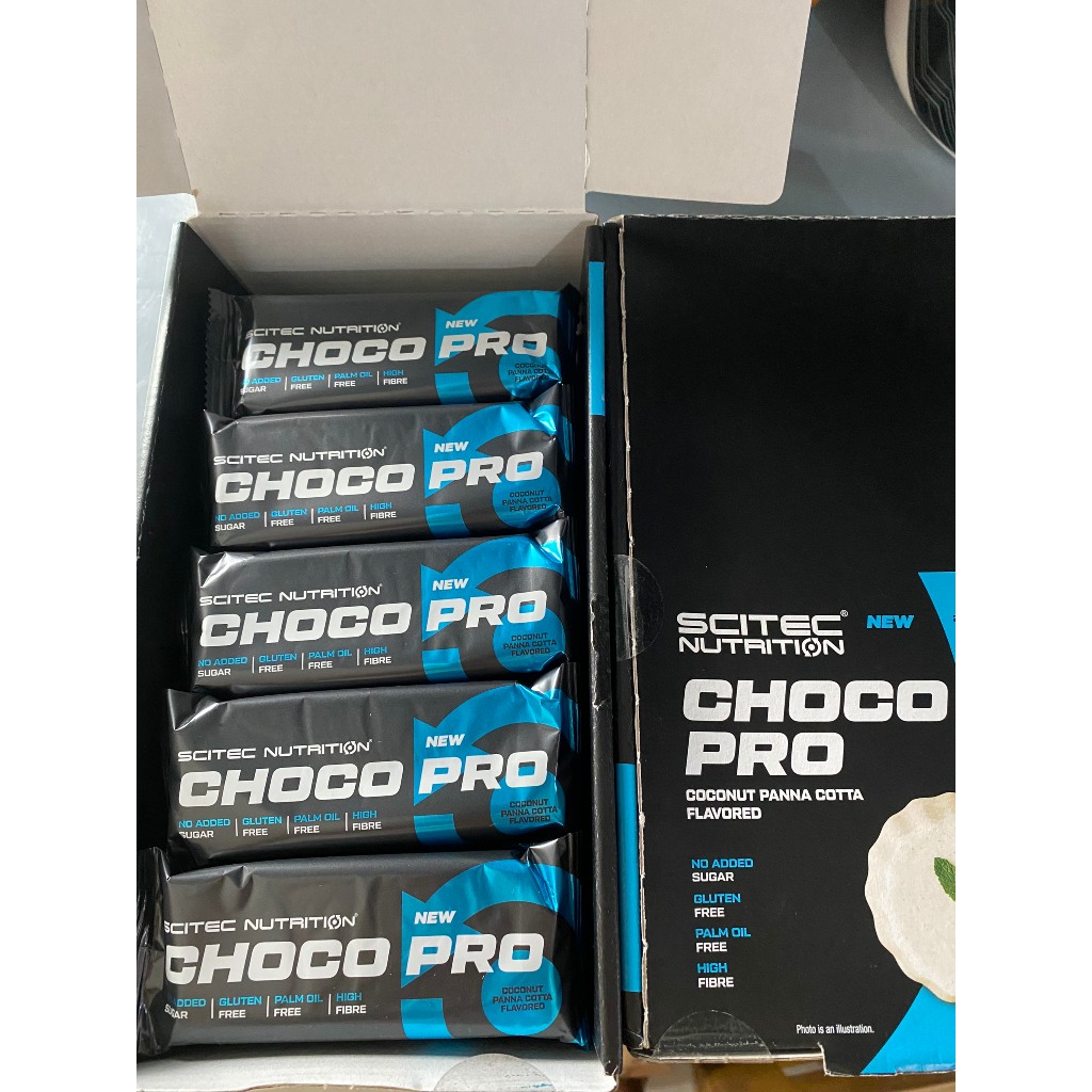 Thanh bánh protein bar năng lượng hộp 20 cái CHOCO PRO BAR hàm lương protein cao từ thương hiệu SCITEC NUTRITION