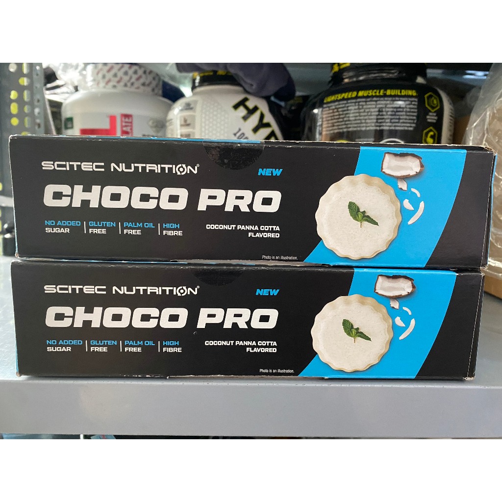 Thanh bánh protein bar năng lượng hộp 20 cái CHOCO PRO BAR hàm lương protein cao từ thương hiệu SCITEC NUTRITION