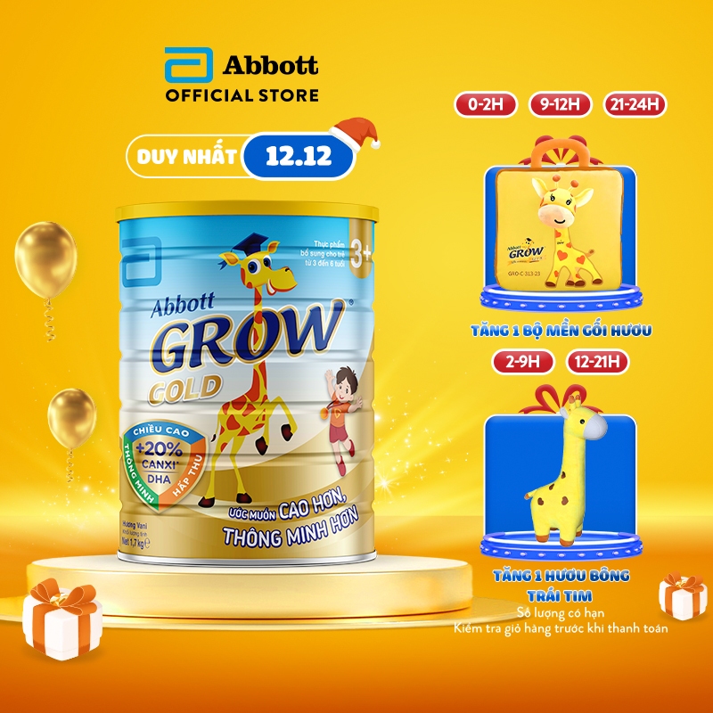 Sữa bột Abbott Grow Gold 3+ 1.7Kg