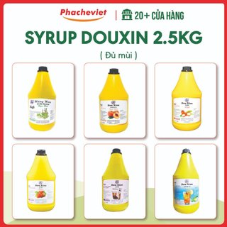 Syrup Douxian 2.5kg nhiều hương vị