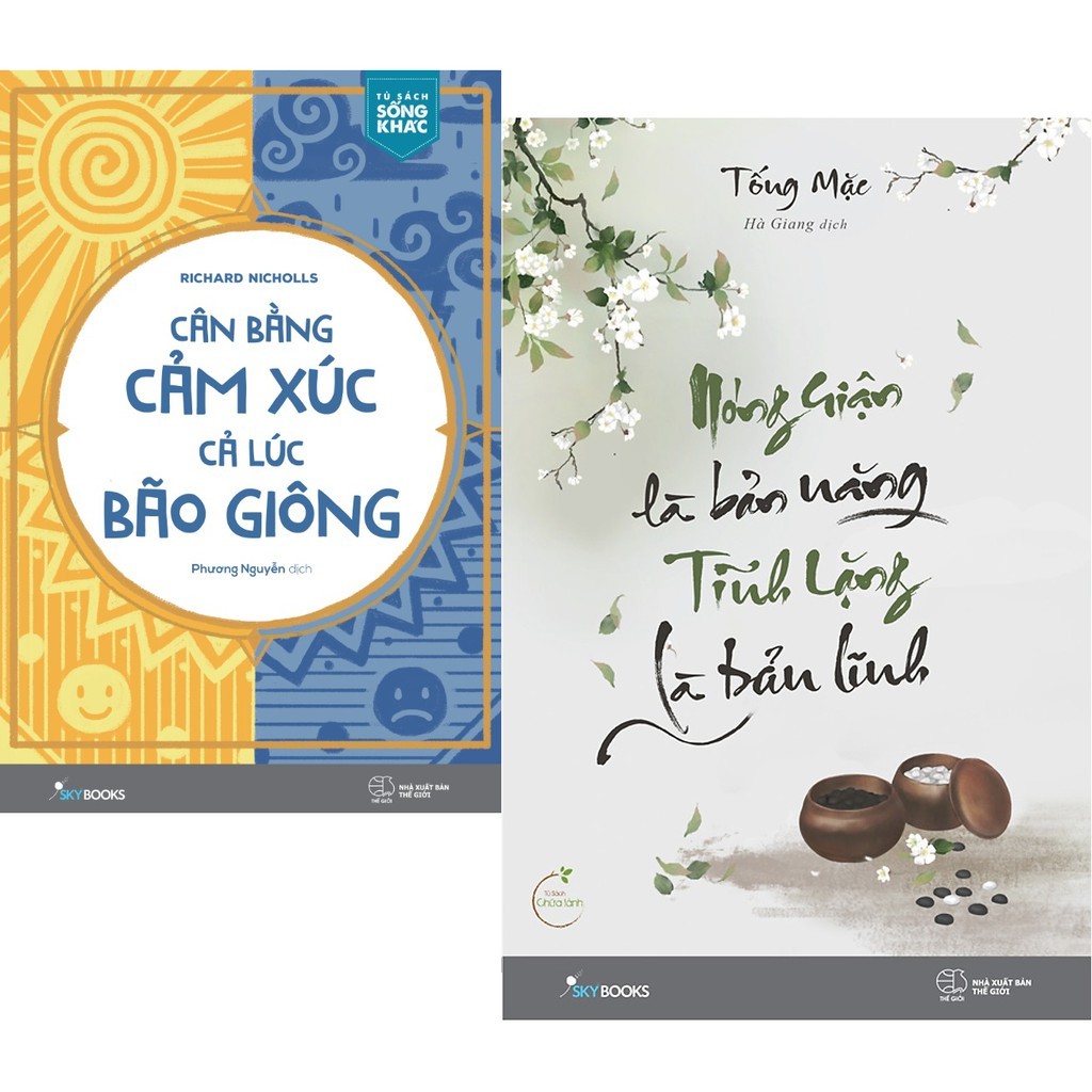 Sách - Combo: Cân bằng cảm xúc cả lúc bão giông + Nóng giận là bản năng Tĩnh lặng là bản lĩnh