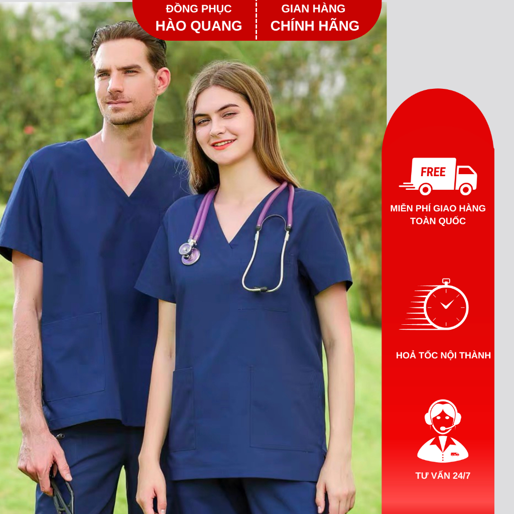 Bộ Scrubs bác sĩ Hào Quang hàng phổ thông