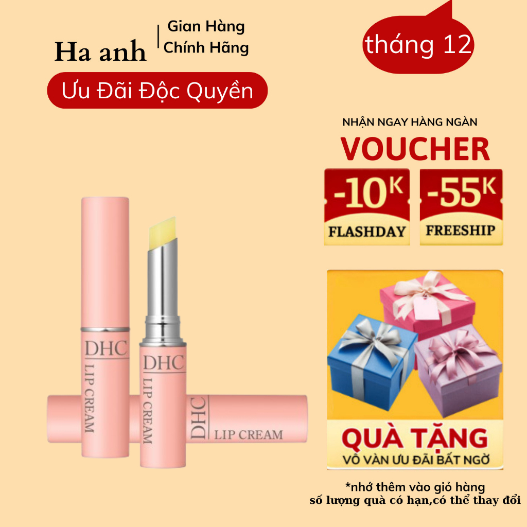 Son dưỡng môi DHC Lip Cream nội địa Nhật dưỡng ẩm, làm mềm môi 1,5g