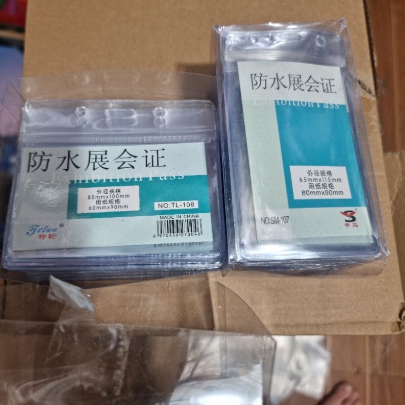 [2hộp] 100 mặt đeo thẻ tên nhân viên 6x9, mặt thẻ sinh viên 6x9