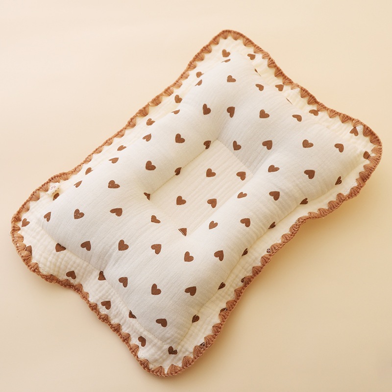 Gối Lõm Sơ Sinh Chống Bẹp Đầu Vải Xô Cotton Siêu Mềm Quảng Châu
