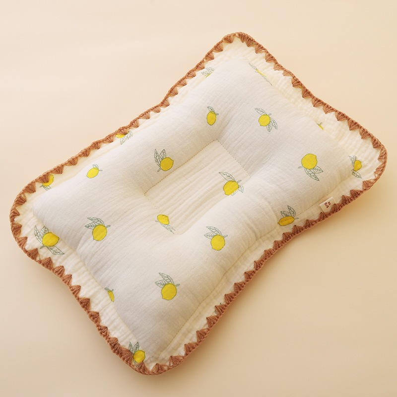 Gối Lõm Sơ Sinh Chống Bẹp Đầu Vải Xô Cotton Siêu Mềm Quảng Châu