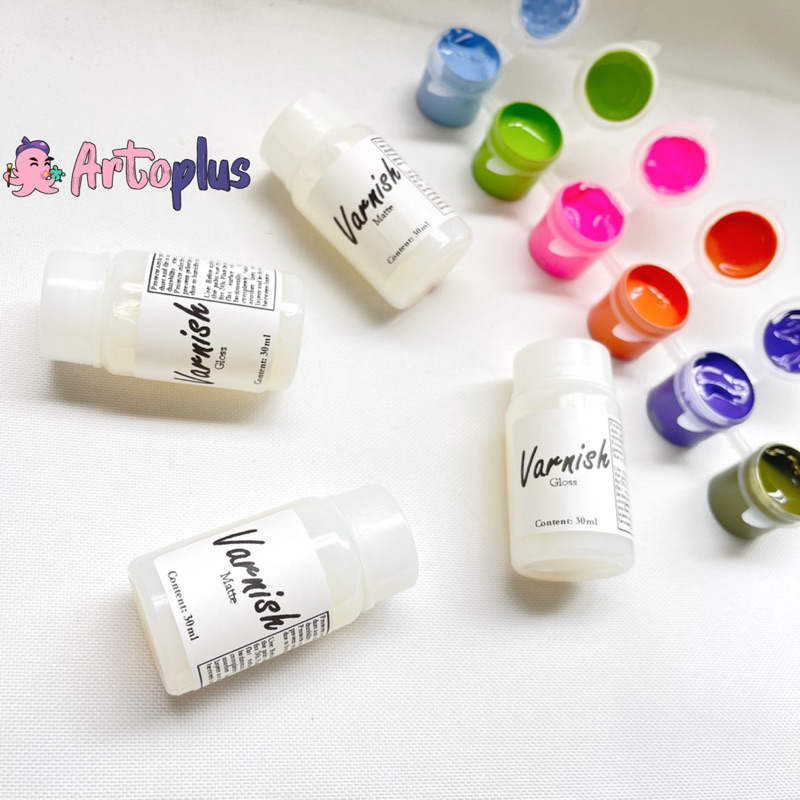 Sơn Phủ Bóng Artoplus Varnish 30ml | Phủ bóng, phủ mờ, phủ bảo vệ - đồ decor, mô hình, tranh vẽ, đất sét,..
