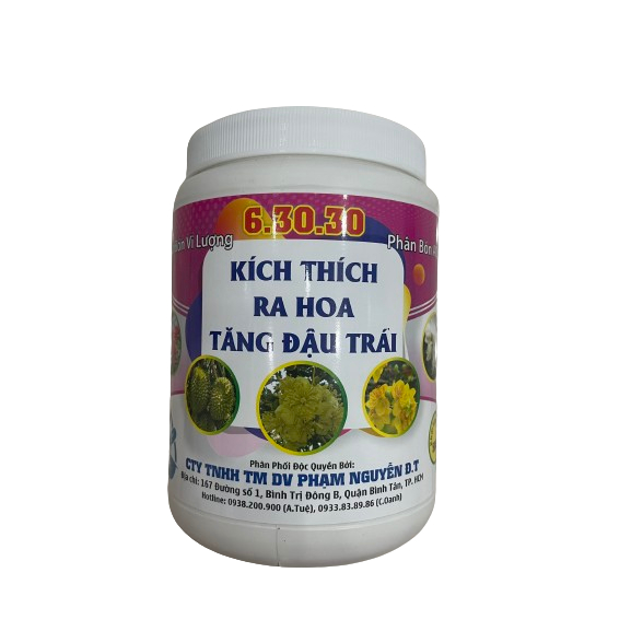 Phân bón kích thích ra hoa 6-30-30 + TE 100g kích ra hoa cây kiểng cây ăn trái