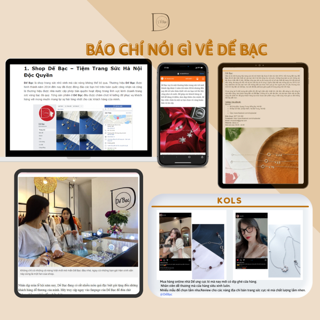 Khuyên tai bạc 925 thiên nga xinh xắn trẻ trung Dế Bạc