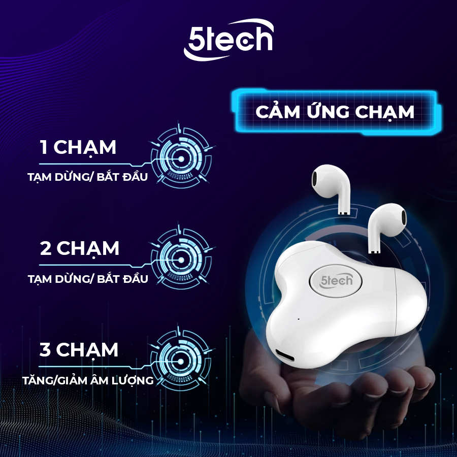 Tai nghe bluetooth spin không dây, quay 360 độ, lọc tiếng ồn cho âm thanh sống động chơi game cực đã Nam phong store