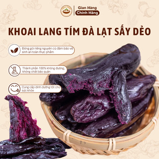 Khoai lang tím Đà Lạt CELA FOOD sấy dẻo không đường, khoai lang tím nguyên củ 100%  siêu ngon siêu dinh dưỡng