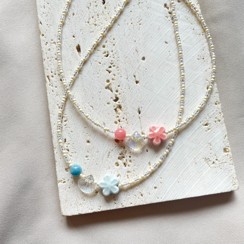 Vòng cổ hạt handmade Ngọc ngà