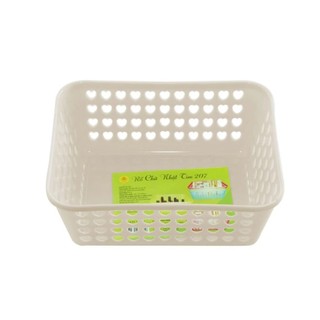 Rổ Chữ Nhật Hình Tim Tự Lập 16cm đựng đồ dùng trang trí Decor nhà cửa