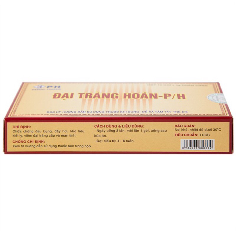 Thuốc Đại Tràng Hoàn P/H điều trị viêm đại tràng cấp và mãn tính