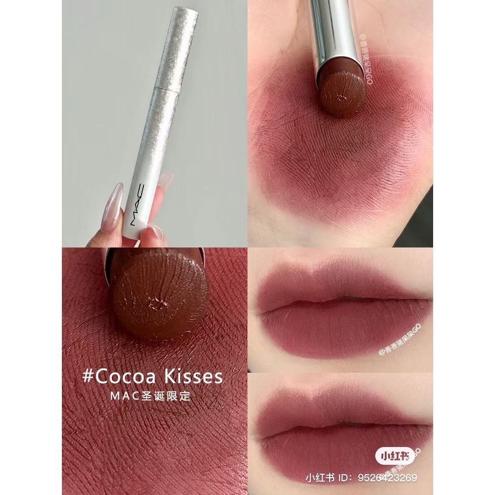 Son M.A.C Slim Cocoa Kisses nâu ấm ánh đỏ phiên bản limited