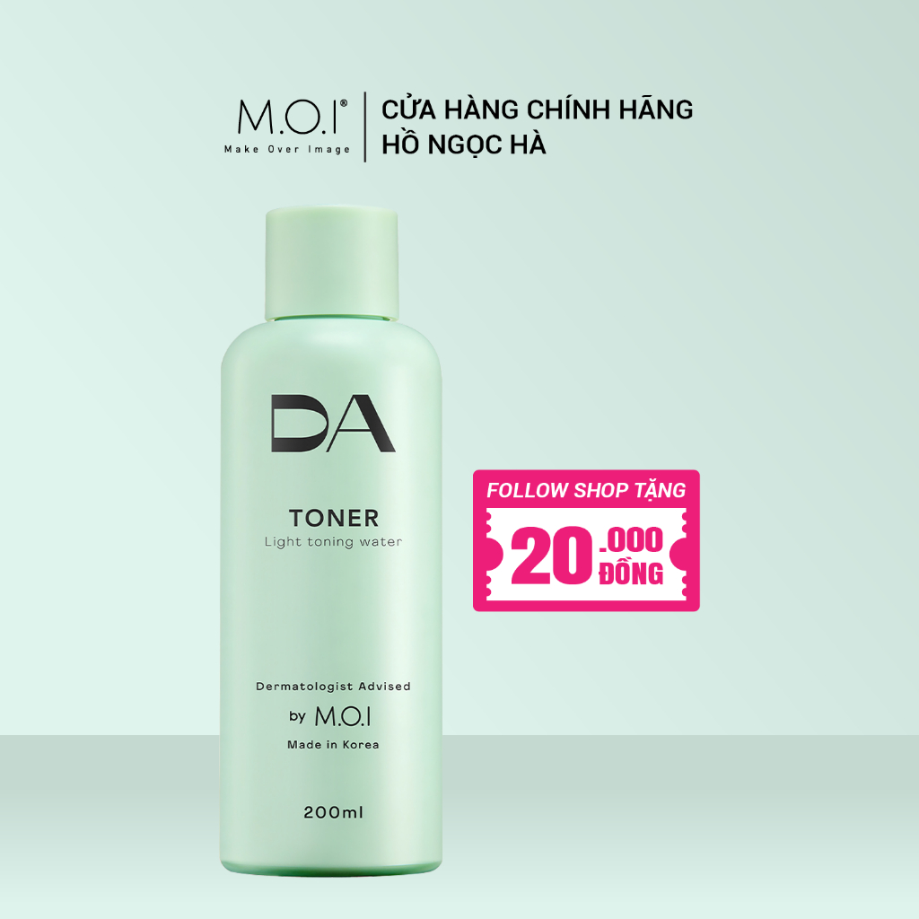 Nước Cân bằng 5 trong 1 DA BY M.O.I Toner Light toning water làm sáng và cấp ẩm 200ml - [HSD 08/2024]